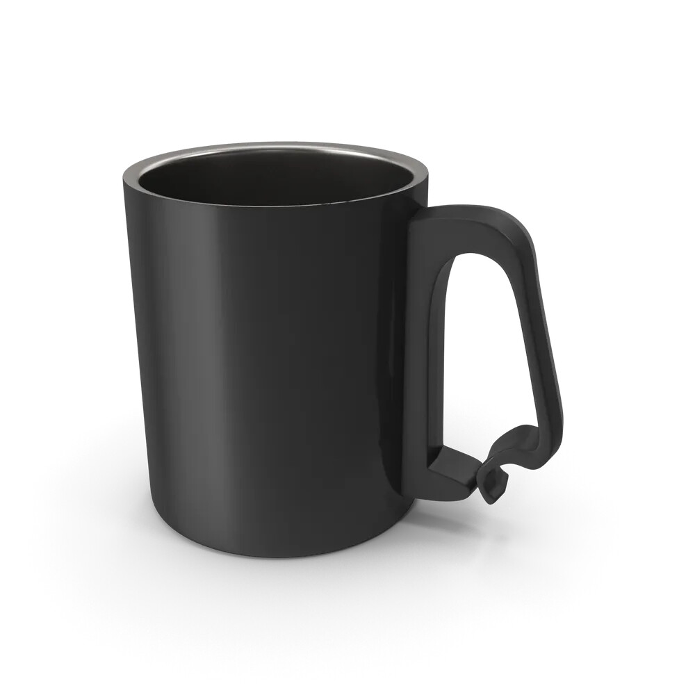 Black Aluminium Cup